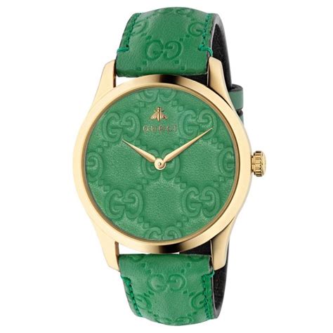 gucci watch with leather strap